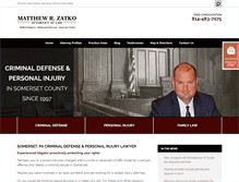 Tablet Screenshot of mattzatko.com